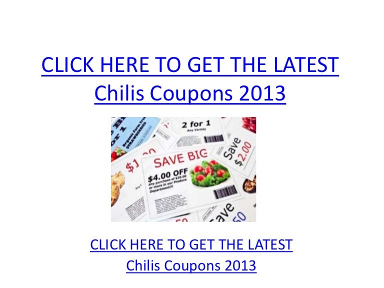 Chilis Coupon codes 2013 - Printable Chilis Discount coupons 2013 picture regarding Chilis Coupons Printable identify Chilis Discount coupons 2013 - Printable Chilis Coupon codes 2013